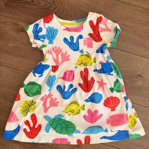 Mini Boden Sea Life Print Dress - Multicolor